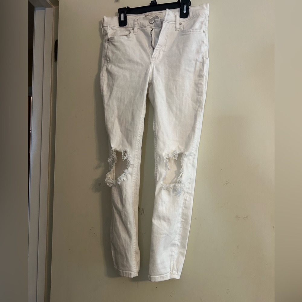 Free People White Jeans